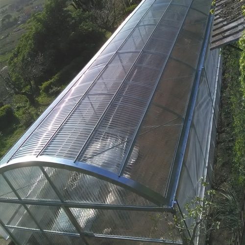 Serra singola con Copertura ondulato pvc